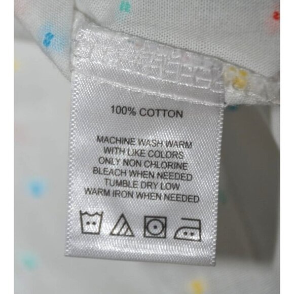 Foxcroft Plus Size 22W Fun Colorful Polka Dot Button Front Blouse Tunic Top - Picture 9 of 10